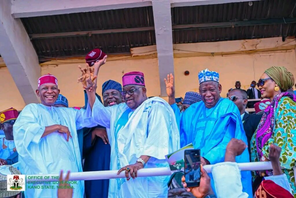 Governor Yusuf welcomes Senator Rufai Hanga into APC 1788655241101