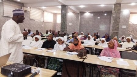 A cross section of the participants at the traini