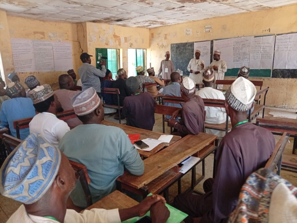 A cross section of the participants at the training
