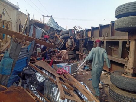 Tragedy in Gombe as truck with brake failure kills policewoman, one other A fatal road accident at Gombe