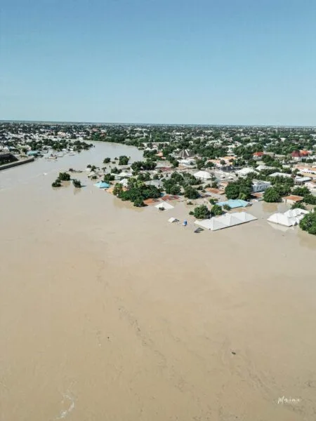 Maiduguri flood disaster: Urgent appeal for assistance Aerial photo