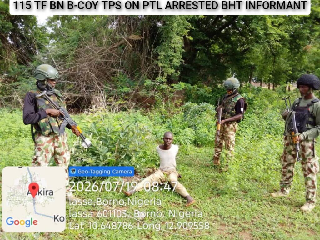 Troops arrest suspected foreign terrorist fighter, illegal immigrant in Borno Arrest Suspected Foreign Terrorist Fighter