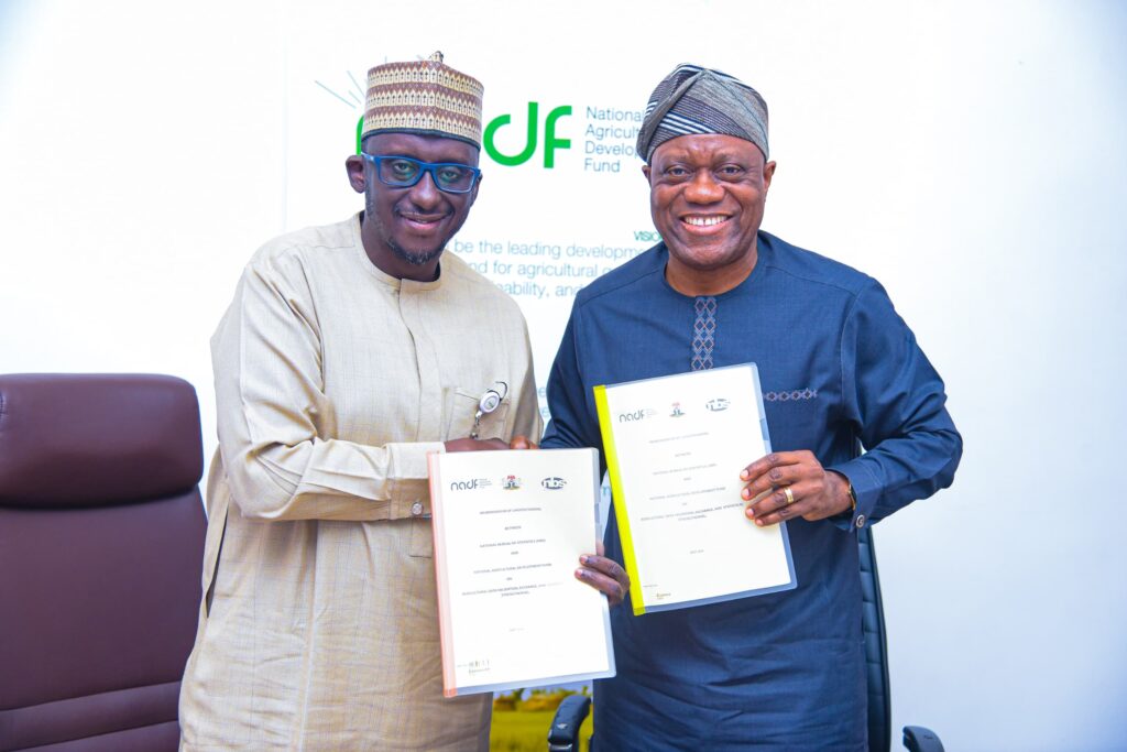 Chief Executive Officer of NADF, Mohammed A. Ibrahim and Chief Executive Officer of NBS, Prince Adeyemi Adeniran