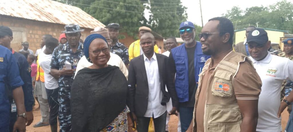 DGov at the scene of devastated flooding