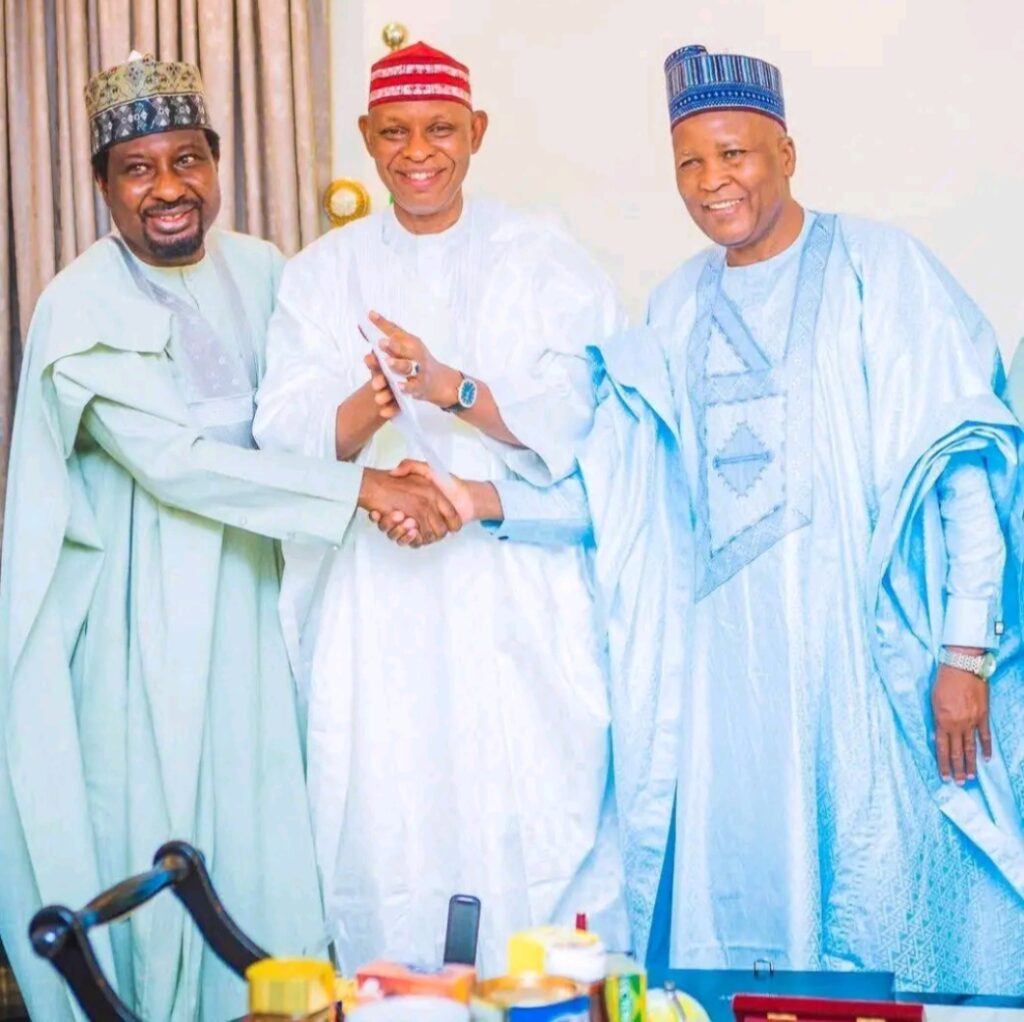 Deputy Senate President, Barau I. Jibrin, Governor Yusuf and ATM Gwarzo