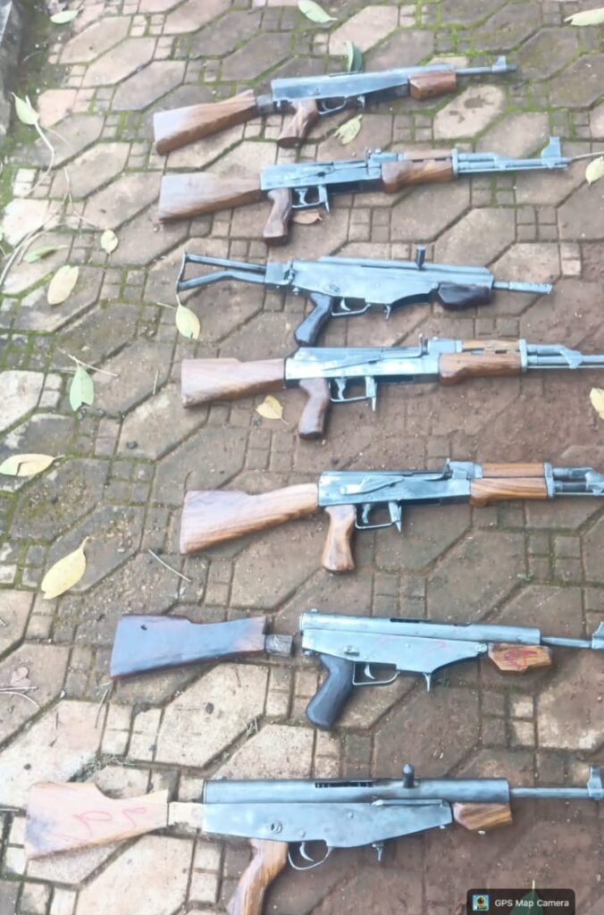 Troops intercept arms suppliers, recover seven firearms, arrest six suspects in Kaduna Firearms