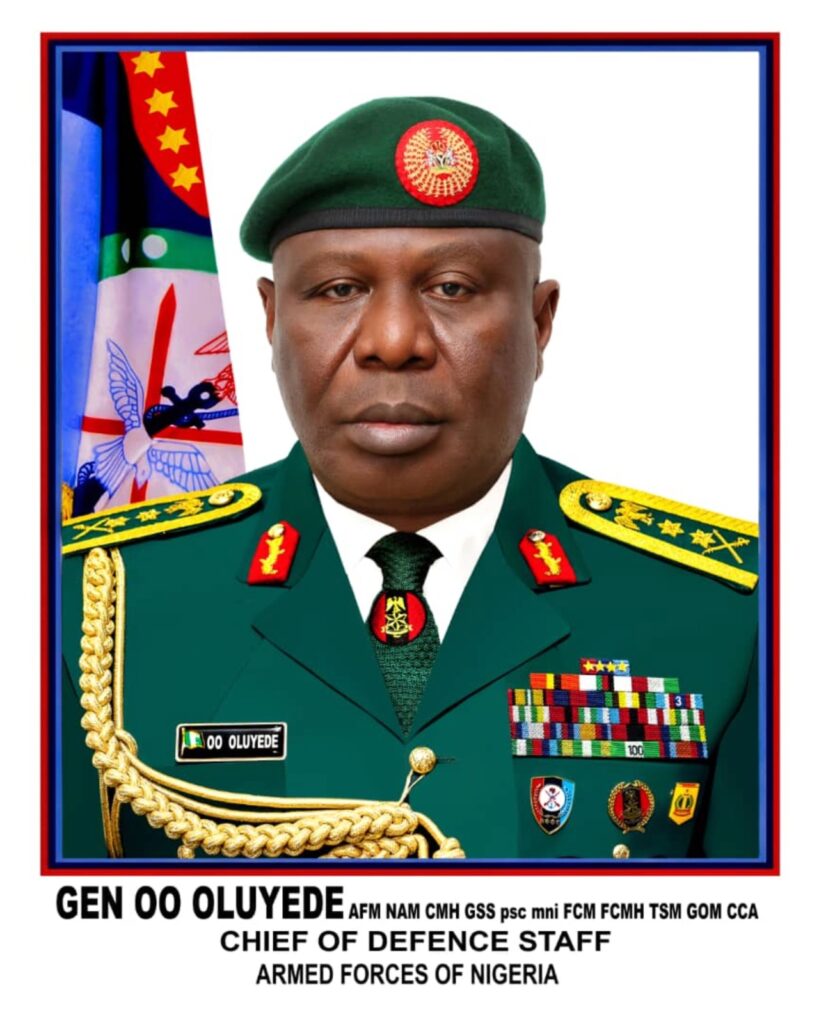 Nigeria’s armed forces intensify anti-terror operations — CDS Oluyede Gen. OO Oluyede