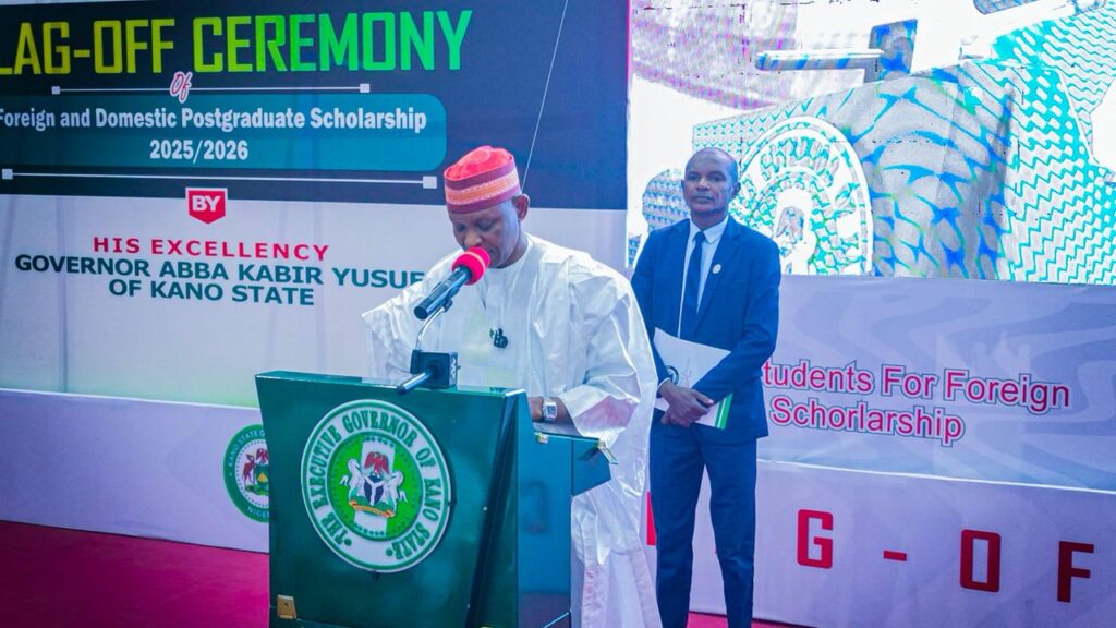 Gov Yusuf while delivering his remarks at the event