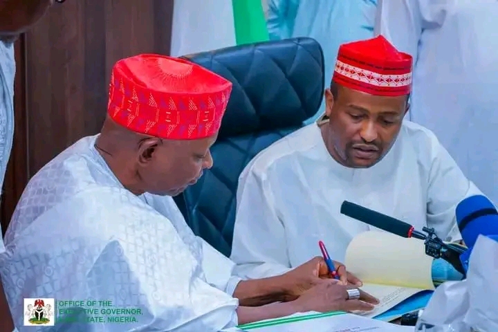 Gov Yusuf signs N1.47tn 2026 budget into law Gov Yusuf while signing the budget into law