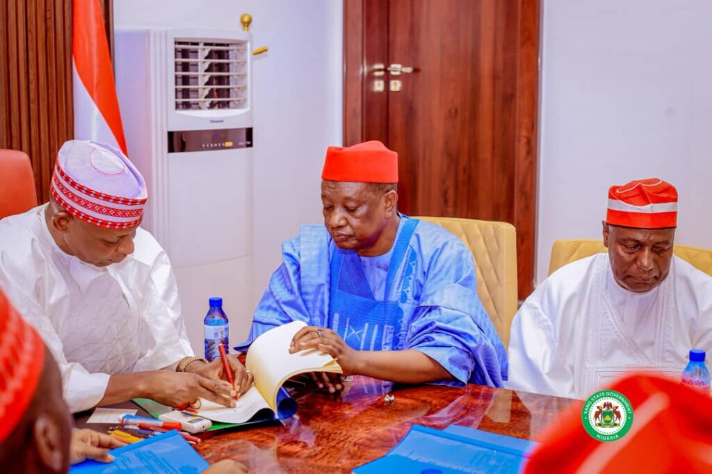 Governor Yusuf assents law establishing Gaya Polytechnic Gov Yusuf while signing the law