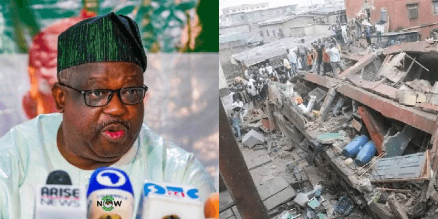 Gov. Muftwang, school building collapse