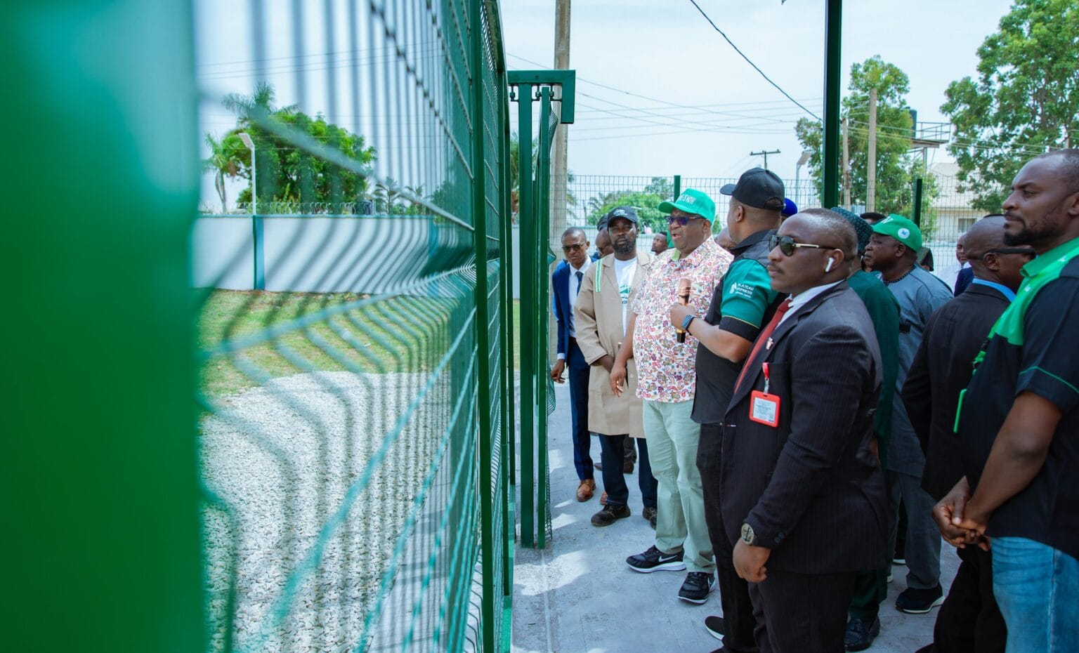 Gov. Mutfwang during the inspection tour in Jos