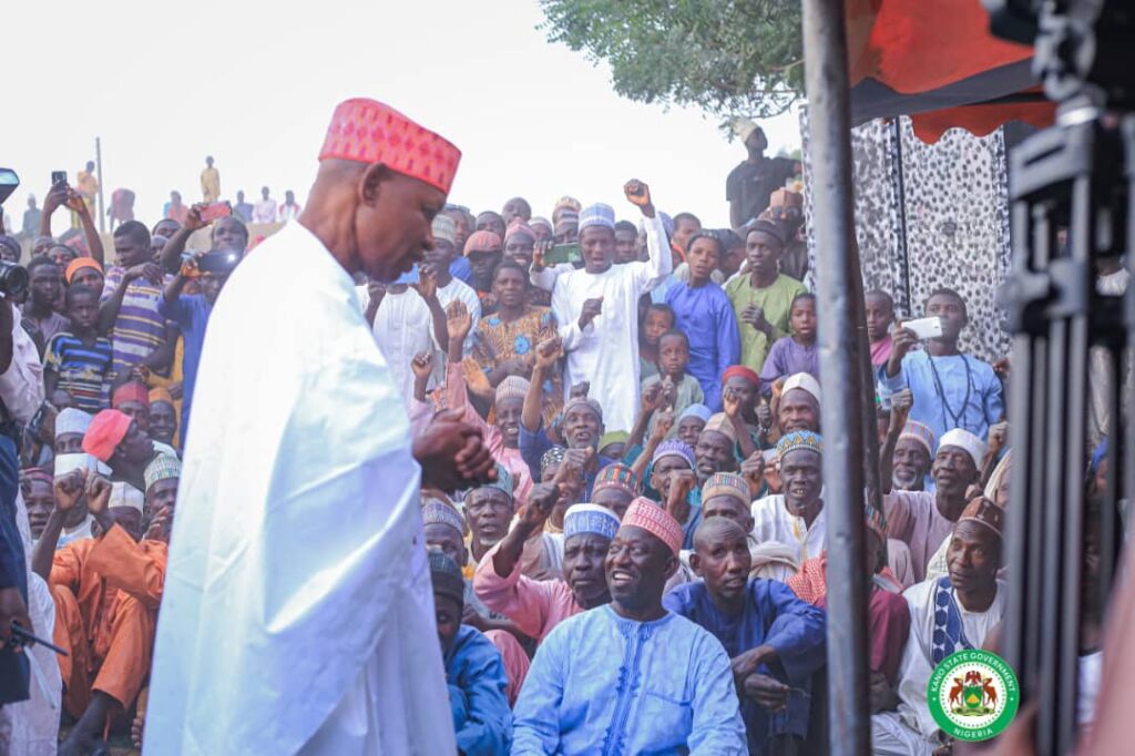 Gov. Yusuf while addressing the residents