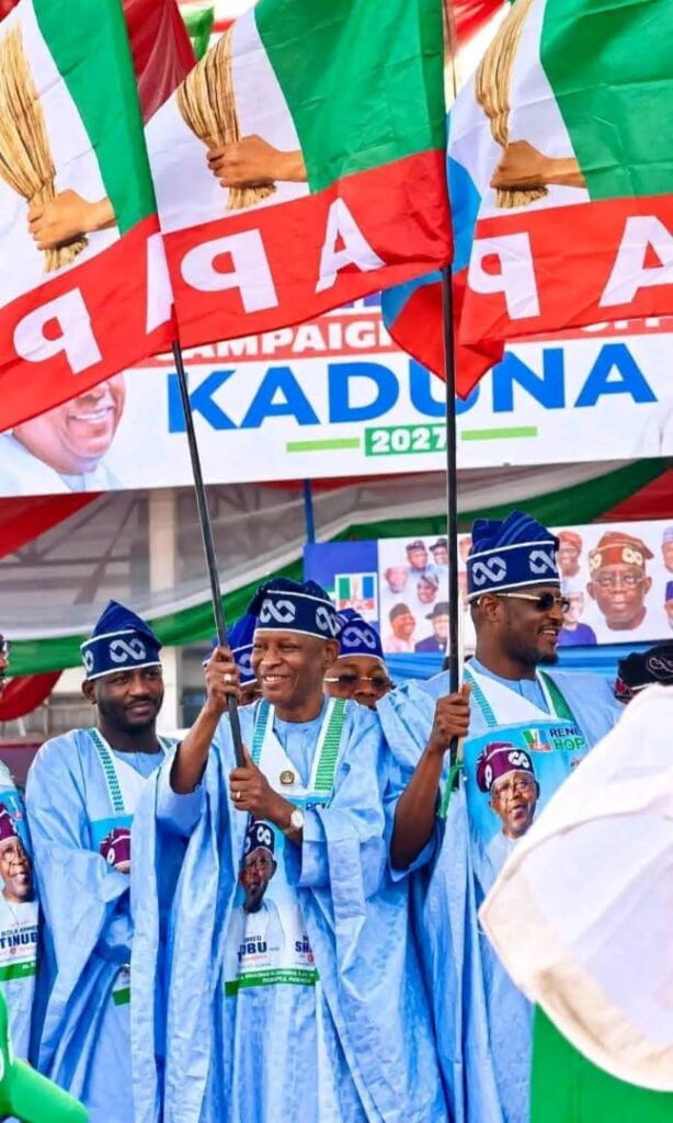 Governor Yusuf receives APC governorship flag as Kano takes centre stage at Tinubu’s 2027 campaign flag-off Governor Abba Kabir