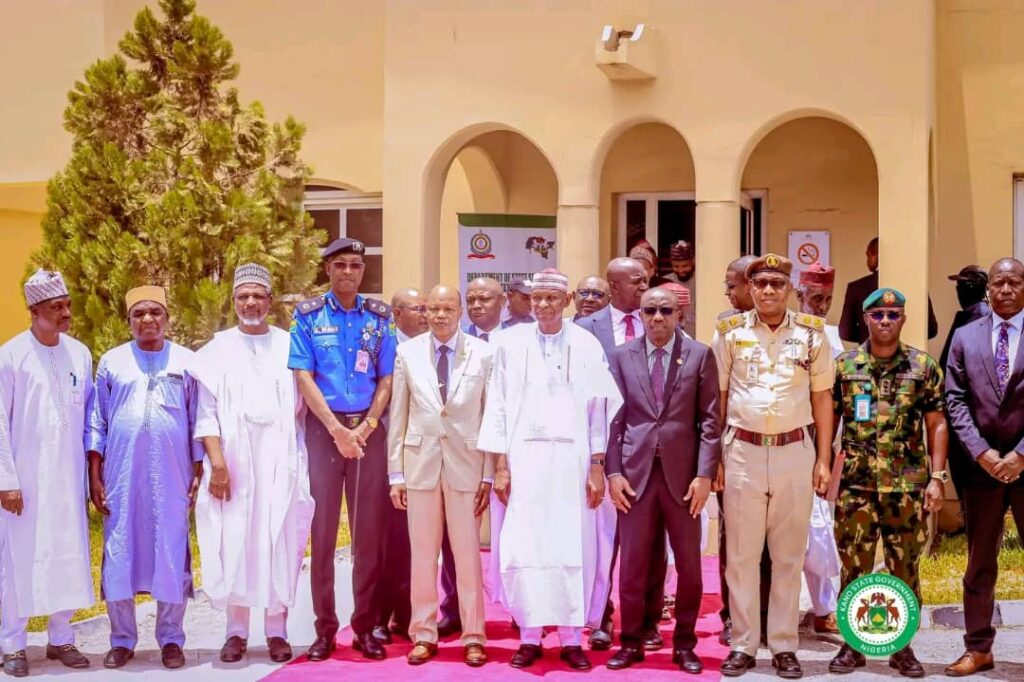 Governor Yusuf reaffirms commitment to strengthening security in Kano Governor Abba Kabir Yusuf along with chief securities in Kano State