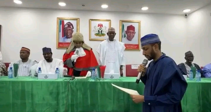 Yusuf swears in new Kano deputy gov Governor Abba Kabir Yusuf when swearing in his deputy, Murtala Sule Garo