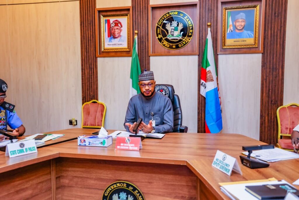 Governor Dauda Lawal presides over security council meeting