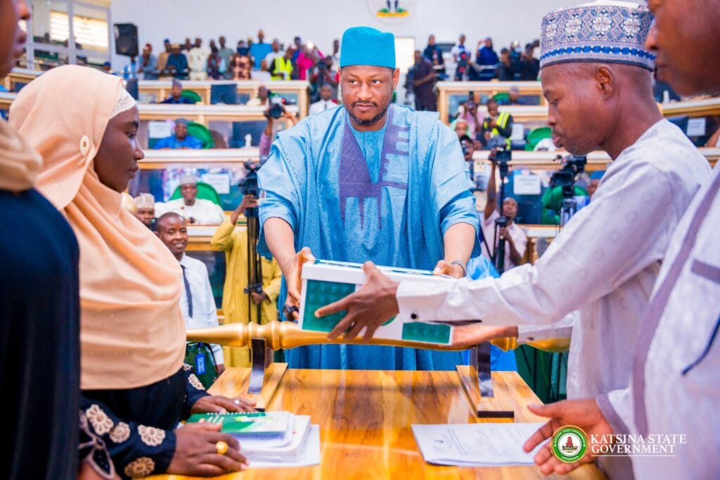 Governor Dikko Radda while presenting the budget