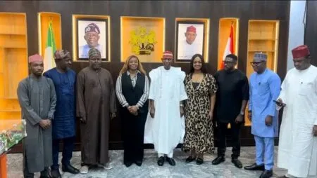 KNSG partners Tony Blair Institute for $23.5m investment Governor Yusuf and TBI representatives