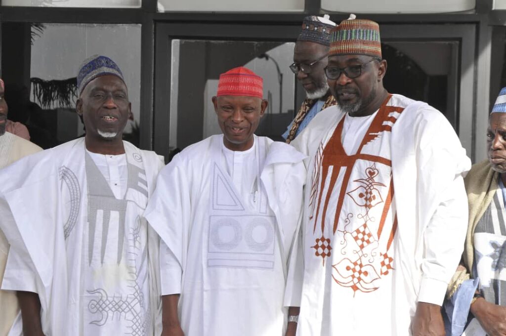 Governor Yusuf and members of the commission