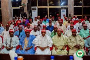 Governor Yusuf dissolves all 44 LGs caretaker chairmen Governor Yusuf and the dissolved caretaker chairme