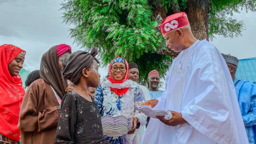 Governor Yusuf at Nasarawa Children's Home