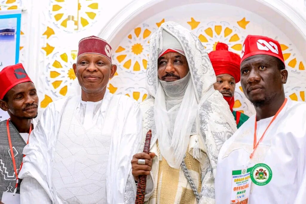 Governor Yusuf during a 1,500 mass wedding
