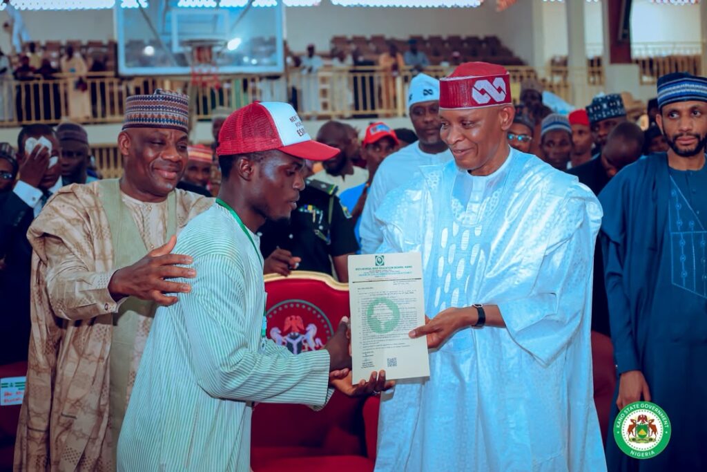 Governor Yusuf commends FG for suspending planned NECO fee hike Governor Yusuf during the distribution of permanent offers to kano state teachers
