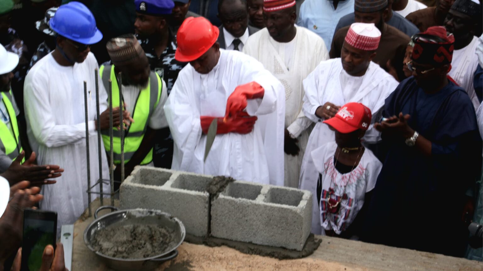 Governor Yusuf laid the foundation of Maikwatashi Secondary School at Kaura Goje