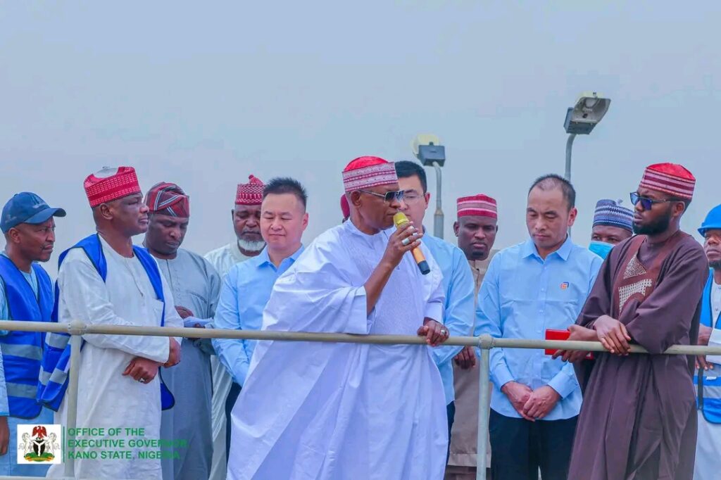 Governor Yusuf moves to end Kano water crisis Governor Yusuf showing concern during the inspection of Tamburawa Water Treatment Plant