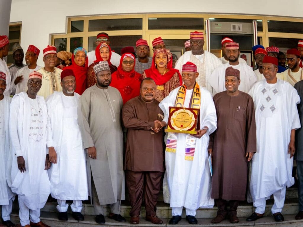 Governor Yusuf while receiving award