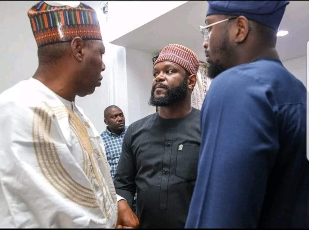 Governor Zulum and Seyi Tinubu in Maiduguri