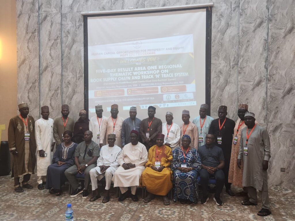 HOPE-EDU: UBEC trains officials on book supply, track-and-trace system HOPE EDU Programme