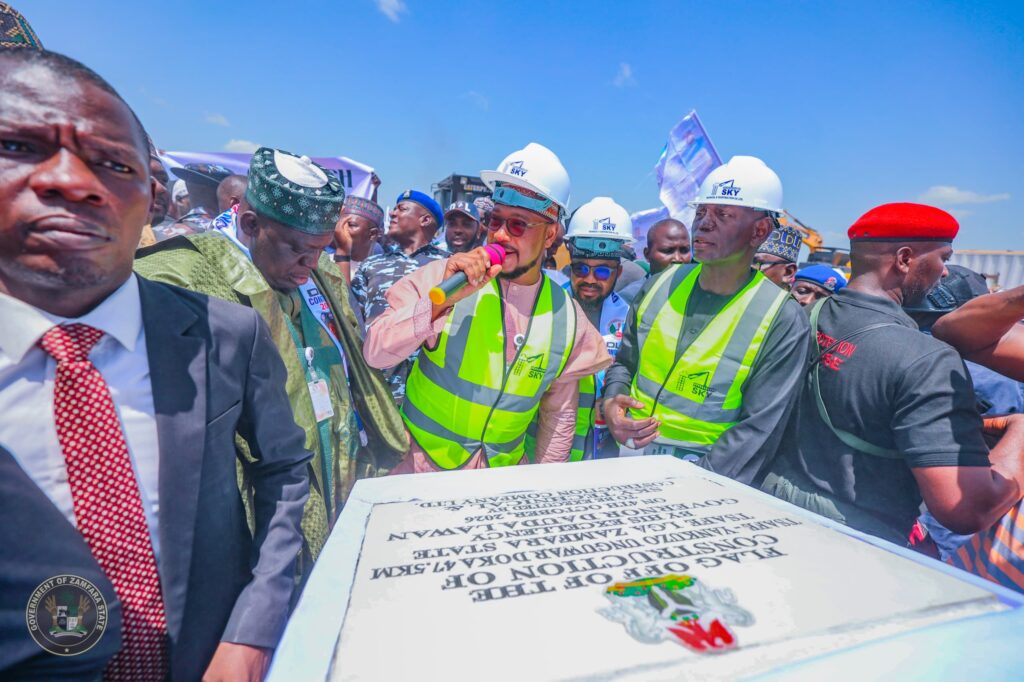 Governor Lawal flags off 95km road construction in Tsefe LGA, says project will improve security operations IMG 20261004 WA0021