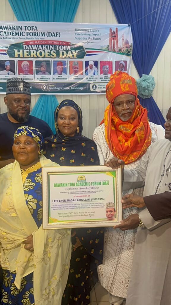 Dawakin Tofa Academic Forum honours 10 distinguished personalities IMG 20261010 WA0033