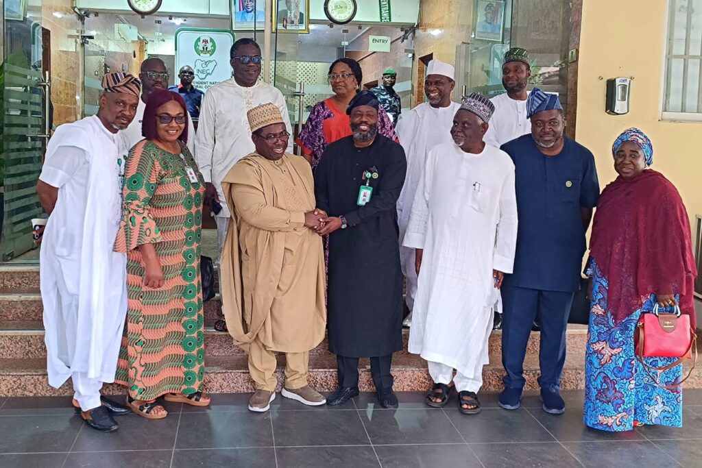 INEC to support JAMB with biometric verification technology INEC chairmanProf. Amupitan and Prof. Aina said his team