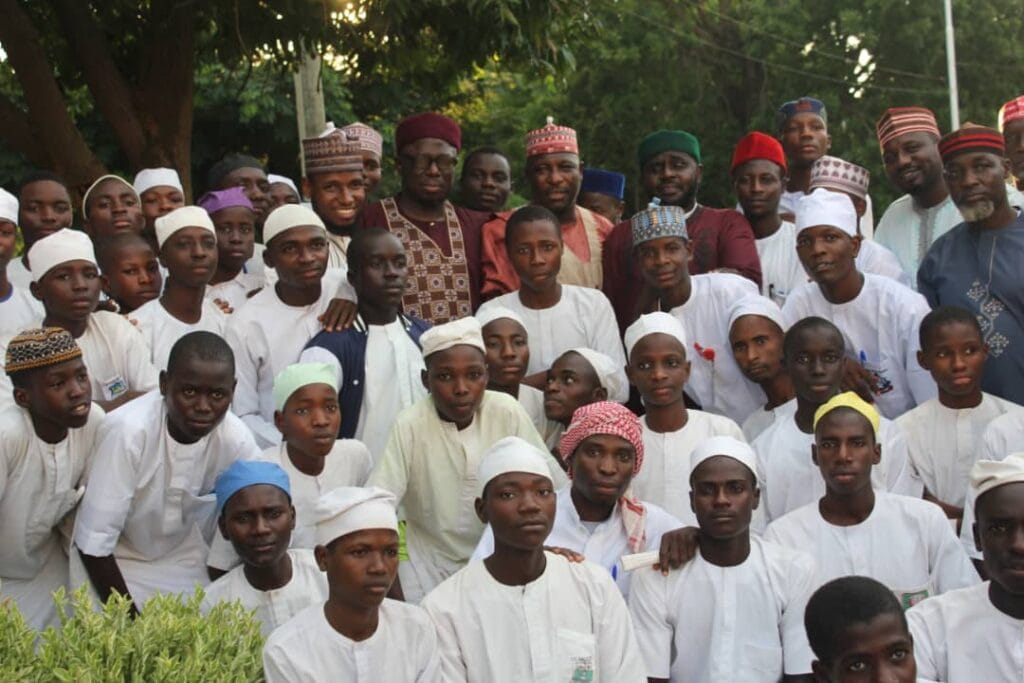 Kano Edu Comm'r Umar Doguwa and the students