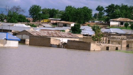 One of the affected areas in Zaria