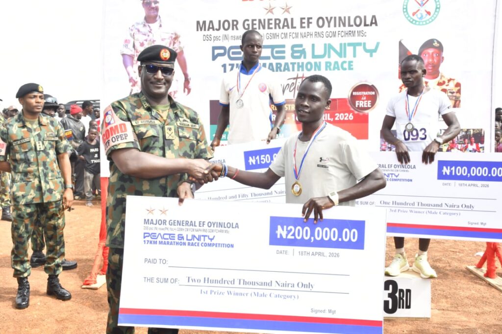 Peace and Unity Inter Tribal 17 kilometre race in Mangu Local Government Area