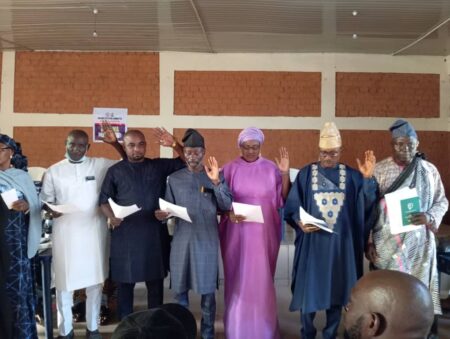 Swearing in Ceremony at Abinsi Township Hall