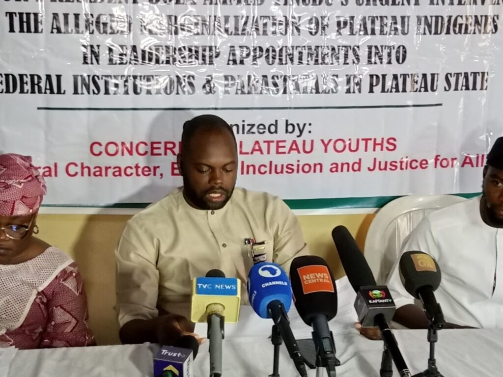 Plateau youths protest marginalisation in federal papointments The Concerned Plateau Youths on the Marginalisation of Plateau Indigenes