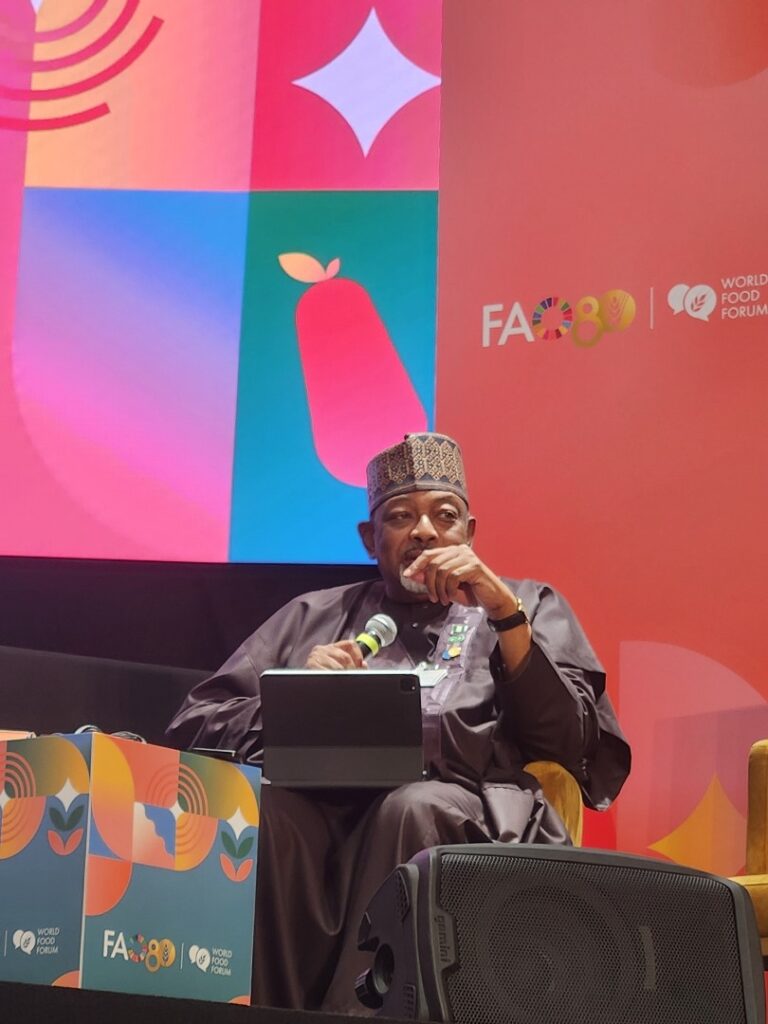 The Minister of Agriculture and Food Securit, Sen. Kyari