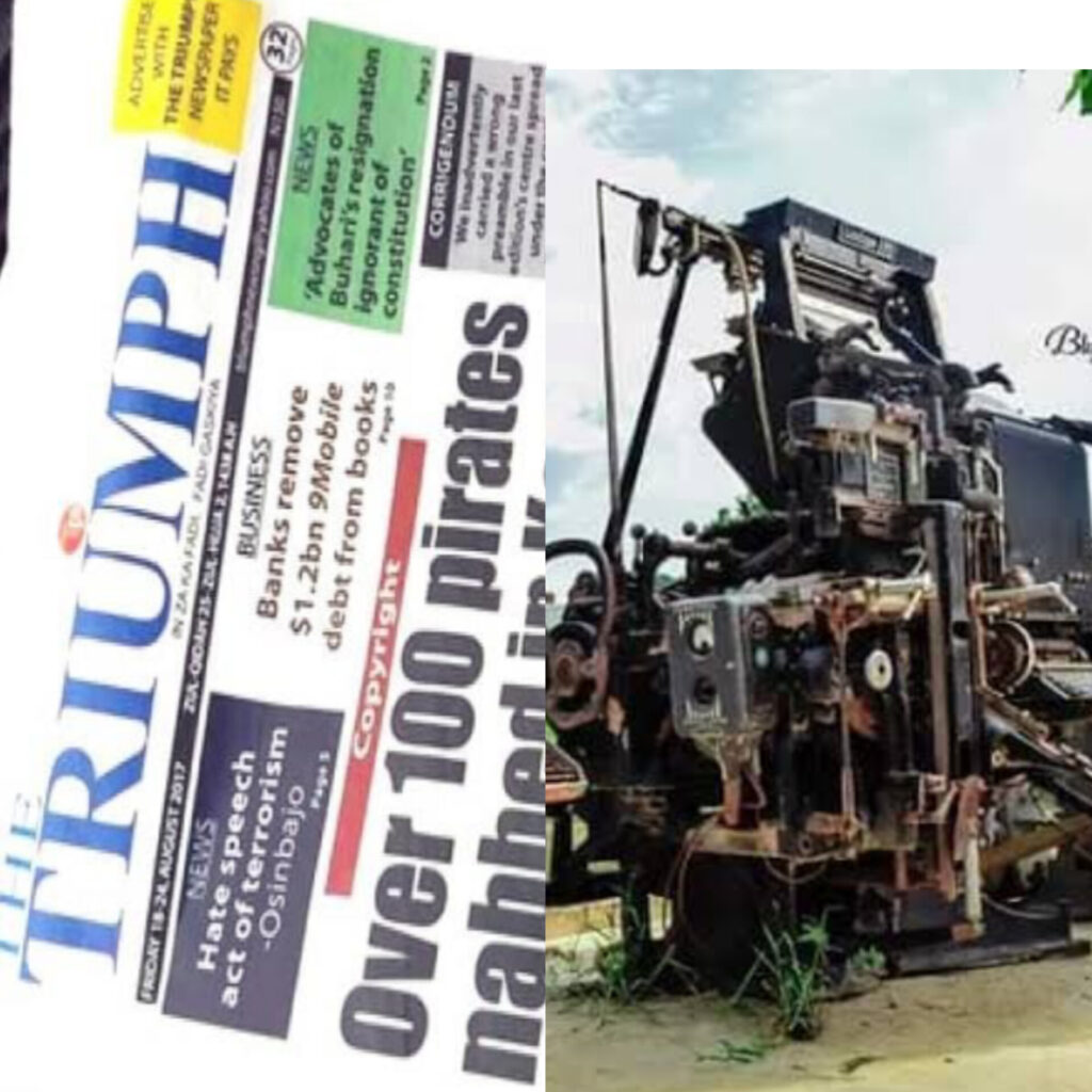 Why Triumph Newspaper and Kano Printing Press declined after decades of influence The Triumph Newspaper a