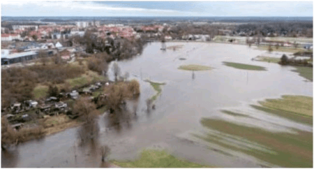 The affected area in the state