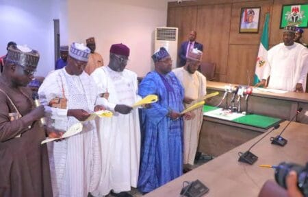 The appointees while taking oath