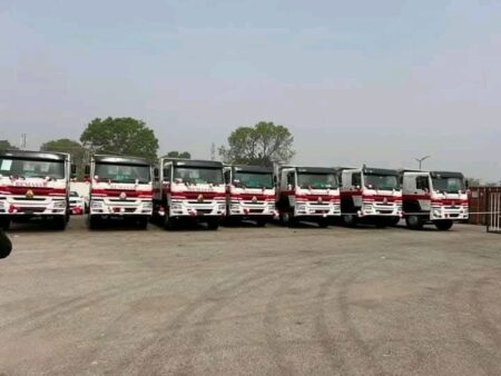 The trucks
