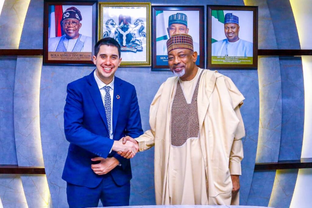 Youth key to revitalising agricultural sector – Kyari UN Assistant Secretary General Youth Affairs, Dr Fellipe Paullier and Minister of Agriculture and Food Security, Sen Abubakar Kyari