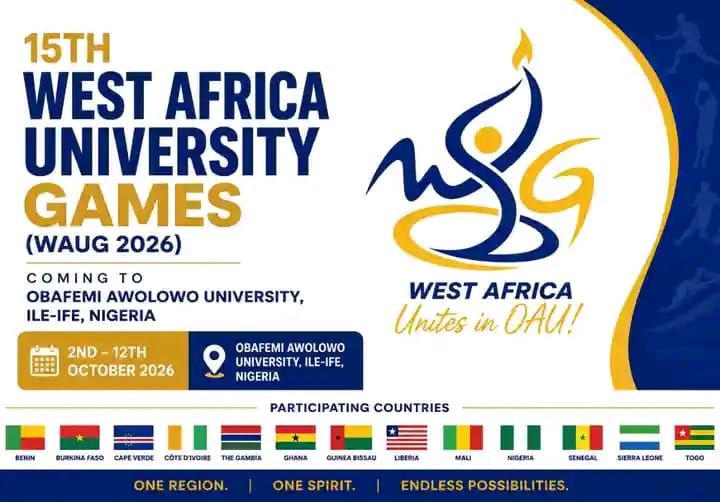 Obafemi Awolowo University to host 15th West Africa University Games in October 2026 West Africa University Games