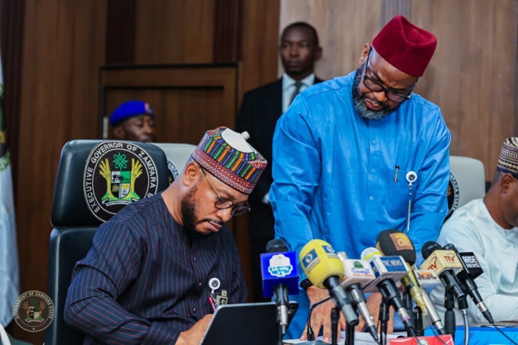 Governor Lawal signs landmark education reform orders, distributes national curriculum to Zamfara schools Zamfara State Governor, Dauda Lawal