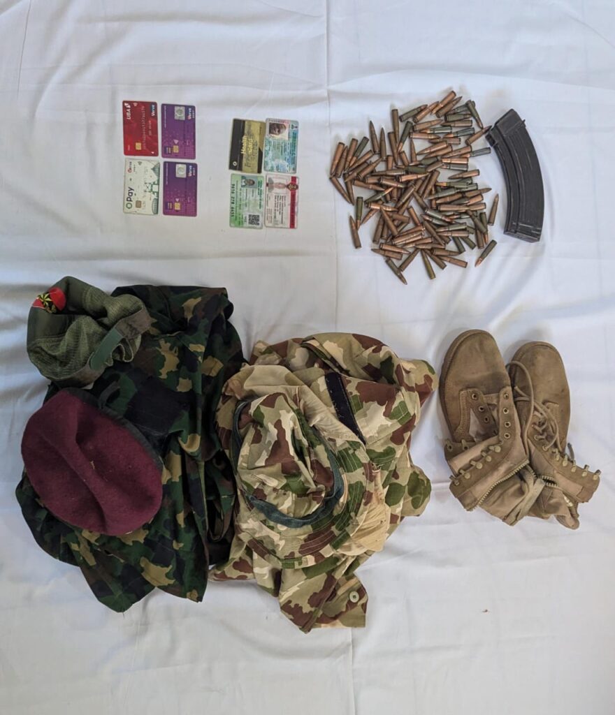 Kano Police arrest suspected bandit, recover AK-47 ammunition, fake military gear in Bichi items recovered from suspected bandits in Kano